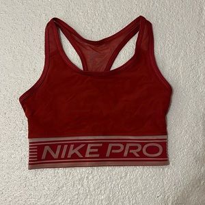 Nike maroon sports bra